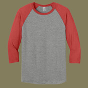 Unisex Premium Blend Combed Ring Spun 3/4 Sleeve Raglan