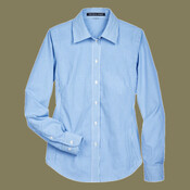 Women's Crown Collection® Banker Stripe Woven Dress Shirt