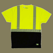 Men's Hi-Vis Class 2 Color Blocked Pocket T-Shirt