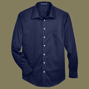 Men's Crown Collection® Solid Stretch Twill Woven Dress Shirt