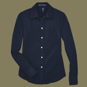 Women's Crown Collection® Solid Stretch Twill Woven Dress Shirt