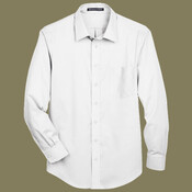 Men's Tall Crown Collection® Solid Stretch Twill Woven Dress Shirt