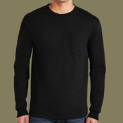 Ultra Cotton ® 100% US Cotton Long Sleeve T Shirt with Pocket