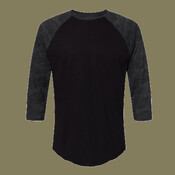 Unisex Baseball Fine Jersey Three-Quarter Sleeve Tee