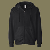 Unisex Midweight Full-Zip Hooded Sweatshirt