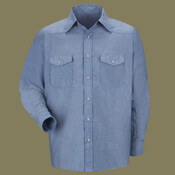 Men's Deluxe Western Style Long Sleeve Shirt