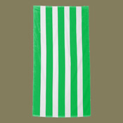 Cabana Stripe Velour Beach Towel