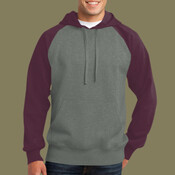 Raglan Colorblock Pullover Hooded Sweatshirt