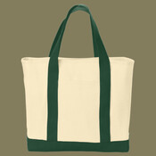 Ideal Twill Two Tone Shopping Tote