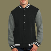 Fleece Letterman Jacket