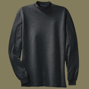 Interlock Knit Mock Turtleneck