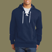 Lace Up Pullover Hooded Sweatshirt