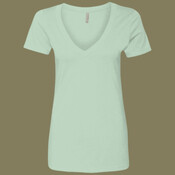 Women’s CVC Deep V-Neck T-Shirt
