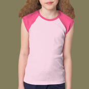 4277 Youth Baby Rib Cap Sleeve Raglan