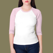 4353 Baby Rib 3/4 Sleeve Raglan