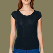 8362 Cotton Spandex Jersey Aerobic Top