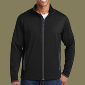 Sport Wick ® Stretch Contrast Full Zip Jacket