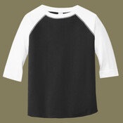 Toddler Baseball Fine Jersey Three-Quarter Sleeve Tee