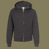 Youth Midweight Full-Zip Hooded Sweatshirt