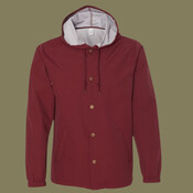 Men's Water-Resistant Hooded Windbreaker