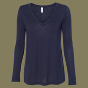 Women's Flowy Long Sleeve V-Neck Tee