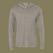 Unisex Triblend Hooded Long Sleeve Pullover Tee