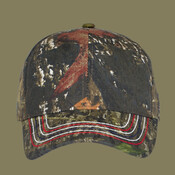 Americana Contrast Stitch Camouflage Cap
