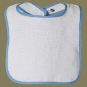 Infant Contrast Trim Terry Bib