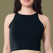 8369 Cotton Spandex Jersey Sleeveless Crop Top