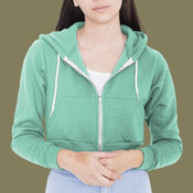 F397 Cropped Flex Fleece Hooded Sweatshirt
