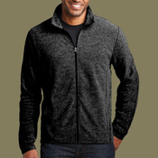 Heather Microfleece Full Zip Jacket