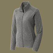 Women's Heather Microfleece Full Zip Jacket
