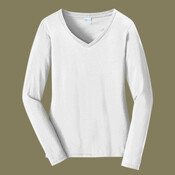 Women's Long Sleeve Fan Favorite V Neck Tee