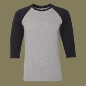Unisex Triblend Three-Quarter Raglan Baseball T-Shirt