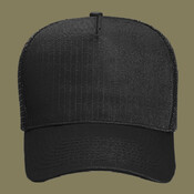 OTTO CAP 5 Panel Mid Profile Mesh Back Trucker Hat