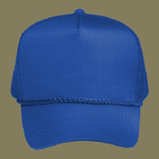 OTTO CAP 5 Panel Mid Profile Mesh Back Trucker Hat