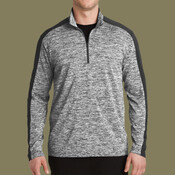 PosiCharge ® Electric Heather Colorblock 1/4 Zip Pullover