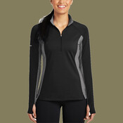 Women's Sport Wick ® Stretch Contrast 1/4 Zip Pullover