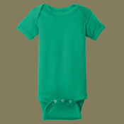Infant Short Sleeve Baby Rib Bodysuit