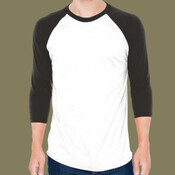 Unisex 50/50 Raglan Three-Quarter Sleeve Tee