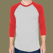 Unisex 50/50 Raglan Three-Quarter Sleeve Tee
