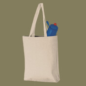 11L Canvas Tote with Contrast-Color Handles