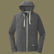 Sueded Cotton Blend Full Zip Hoodie