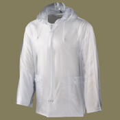 Men's Clear Hooded Rain Jacket