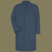 Unisex Extended Sizes Button Front Lab Coat