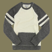 Women's Cozy Contrast Fleece Crewneck Pullover