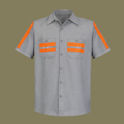 Men's Enhanced Visibility Industrial Work Shirt