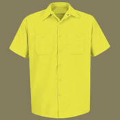 Men's Tall Enhanced Visibility Short Sleeve Work Shirt