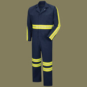Men's Enhanced Visibility Action Back Coverall