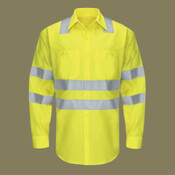 Men's Tall Enhanced & Hi-Visibility Long Sleeve Work Shirt